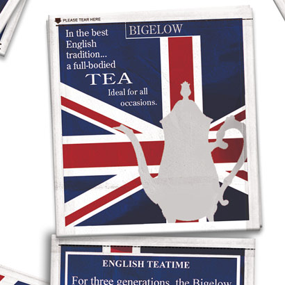 Bigelow Green Tea pacaking design