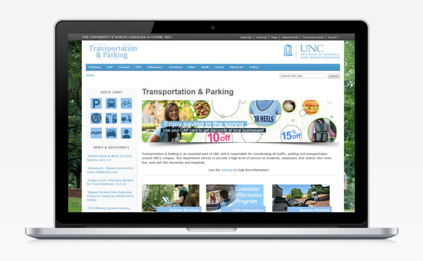 Current UNC T&P website